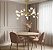 Lustre Pendente Moderno Dourado 75cm Design Ramos De Árvore Com 30 Led Luz 3 Em 1 - Green Age 127/220v - Imagem 7