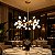Lustre Pendente Moderno Dourado 75cm Design Ramos De Árvore Com 30 Led Luz 3 Em 1 - Green Age 127/220v - Imagem 1