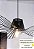 Lustre Pendente Moderno Preto Chapéu Vintage Rattan Design Italiano Vertigo 60cm - Green Age 127/220v - Imagem 5
