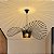 Lustre Pendente Moderno Preto Chapéu Vintage Rattan Design Italiano Vertigo 60cm - Green Age 127/220v - Imagem 6
