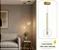 Luminária Pendente Moderno Lux Dourado Com Globo De 15cm Em Vidro Cristal Transparente + Led 3 Em 1 - Green Age 127/220v - Imagem 1