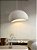 Luminária Pendente Lustre Moderno Cúpula Estilo Japonês Branca 50cm Wabi-sabi Concreto - Green Age 127/220v Branco - Imagem 1