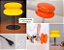 Luminaria Abajur De Mesa Macaron De Vidro Laranja Bauhaus Retrô Vintage Cogumelo Com Usb E Luz Led 3 Em 1 Dimerizável - Imagem 5