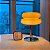 Luminaria Abajur De Mesa Macaron De Vidro Laranja Bauhaus Retrô Vintage Cogumelo Com Usb E Luz Led 3 Em 1 Dimerizável - Imagem 6