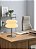 Luminaria Abajur De Mesa Macaron De Vidro Bege Bauhaus Retrô Vintage Cogumelo Com Usb E Luz Led 3 Em 1 Dimerizável - Imagem 9