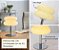 Luminaria Abajur De Mesa Macaron De Vidro Bege Bauhaus Retrô Vintage Cogumelo Com Usb E Luz Led 3 Em 1 Dimerizável - Imagem 5