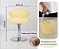 Luminaria Abajur De Mesa Macaron De Vidro Bege Bauhaus Retrô Vintage Cogumelo Com Usb E Luz Led 3 Em 1 Dimerizável - Imagem 2