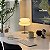 Luminaria Abajur De Mesa Macaron De Vidro Branco Bauhaus Retrô Vintage Cogumelo Com Usb E Luz Led 3 Em 1 Dimerizável - Imagem 7