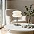 Luminaria Abajur De Mesa Macaron De Vidro Branco Bauhaus Retrô Vintage Cogumelo Com Usb E Luz Led 3 Em 1 Dimerizável - Imagem 1