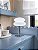 Luminaria Abajur De Mesa Macaron De Vidro Branco Bauhaus Retrô Vintage Cogumelo Com Usb E Luz Led 3 Em 1 Dimerizável - Imagem 11