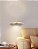 Lustre Pendente Moderno Dourado Folha De Lótus Em Acrilico Com Luz Led 3 Em 1 - Green Age 127/220v - Imagem 9