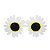 Óculos decorativo - Flor Margarida / Daisy - Imagem 1