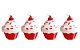 Velas de aniversário - Cupcake (4 unidades) - Imagem 1