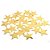 Bandeirola dupla face Estrela - Dourada (10 cm - aproximadamente 27 estrelas e 3.8 metros de cordão) - Imagem 4