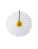 Flor de papel margarida - Daisy branca e amarela (46 cm de diâmetro - 1 peça) - Imagem 1