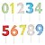 Vela numeral Glitter - 7 cm (escolha de 0 a 9) - Imagem 1