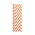 Canudo de papel - Bolinha laranja (20 unidades) - Imagem 1