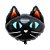 Balão gigante Halloween - Gato preto (unidade - 62x65 cm) - Imagem 1