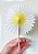Flor de papel Margarida - Daisy (12 cm de diâmetro - cabo picolé) - Imagem 2