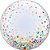 Balão transparente impressão - Confetes Coloridos 24"- 61cm (unidade - Bubble) - Imagem 1