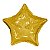 Balão 20" Estrela Holográfica Dourada - 50 cm (unidade) - Imagem 1