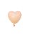 Mini balão Coração 6" - Nude (1 unidade) - Imagem 1