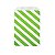 Saquinho de papel listras diagonais - Verde 12x18 cm (12 unidades) - Imagem 1