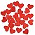 Confete de papel vermelho - Coração 3 cm (40g) - Imagem 1