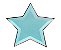 Prato de papel - Estrela Azul Água (8 unidades - 27 cm) - Imagem 1