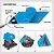 Lona De Polietileno 5x4m Azul 110g 20/m2 Foxlux - Imagem 3