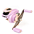 Carretilha S22 Rosa Esquerda Albatroz - Imagem 1