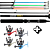 Kit Jimmy Vara Kara Black 1202 1.20m 4-12lb - Imagem 1