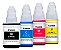 Combo Garrafas de Tinta GI-190 para MegaTank, 4 cores: preto, azul, magenta, amarela - Imagem 1
