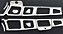 KIT MOLDURAS INTERNAS JANELAS – PIPER SENECA III / EMB-720 MINUANO - Imagem 1