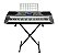 Teclado Musical Arranjador 61 Teclas HK-935 Midi - Profissional Sensitive - USB -  Visor Lcd + Fonte Bivolt + Suporte Partitura + Suporte Pedestal - Imagem 3