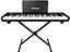 Piano Eletrônico 61 Teclas Arranjador Konix - PH61-S MIDI e Bateria Recarregável  + Suporte Pedestal a Pronta Entrega!! - Imagem 1