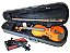 Kit Violino Barth Violin Nt 4/4 com Estojo (BK), Arco , Breu + Espaleira - Imagem 1