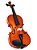 Kit Violino Barth Violin Nt 4/4 com Estojo (BK), Arco , Breu + Espaleira - Imagem 2