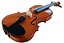 Violino p/ Canhoto Barth Violin  4/4 Natural Bright  - com Estojo + Arco + Breu - Imagem 1