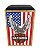 Cajon Jaguar K2 Pro Eletro Acústico Inclinado - modelo Harley Davidson - Imagem 3