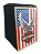 Cajon Jaguar K2 Pro Eletro Acústico Inclinado - modelo Harley Davidson - Imagem 1