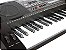 Teclado Musical Arranjador 61 Teclas HK 812 - Profissional Sensitive - USB -  Visor Lcd + Fonte Bivolt + Suporte Partitu - Imagem 6