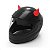 CHIFRES de DIABINHO decorativos para Capacete - Imagem 14