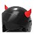CHIFRES de DIABINHO decorativos para Capacete - Imagem 1