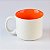 Caneca Branca Color Laranja YP-80 A - Imagem 2