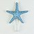 Cabideiro Estrela 20cm Azul - Imagem 1