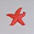 Enfeite Estrela do Mar Vermelho Pequeno XC-96 B - Imagem 2