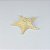 Enfeite Estrela de Mesa Bege 17 cm XI-83 A - Imagem 1