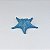 Enfeite Estrela de Mesa Azul 17 cm XI-83 C - Imagem 1
