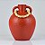 Vaso Rústico Vermelho Grande com Colar em Cerâmica XJ-48 B - Imagem 1